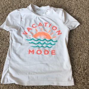 Girls swim shirt size small